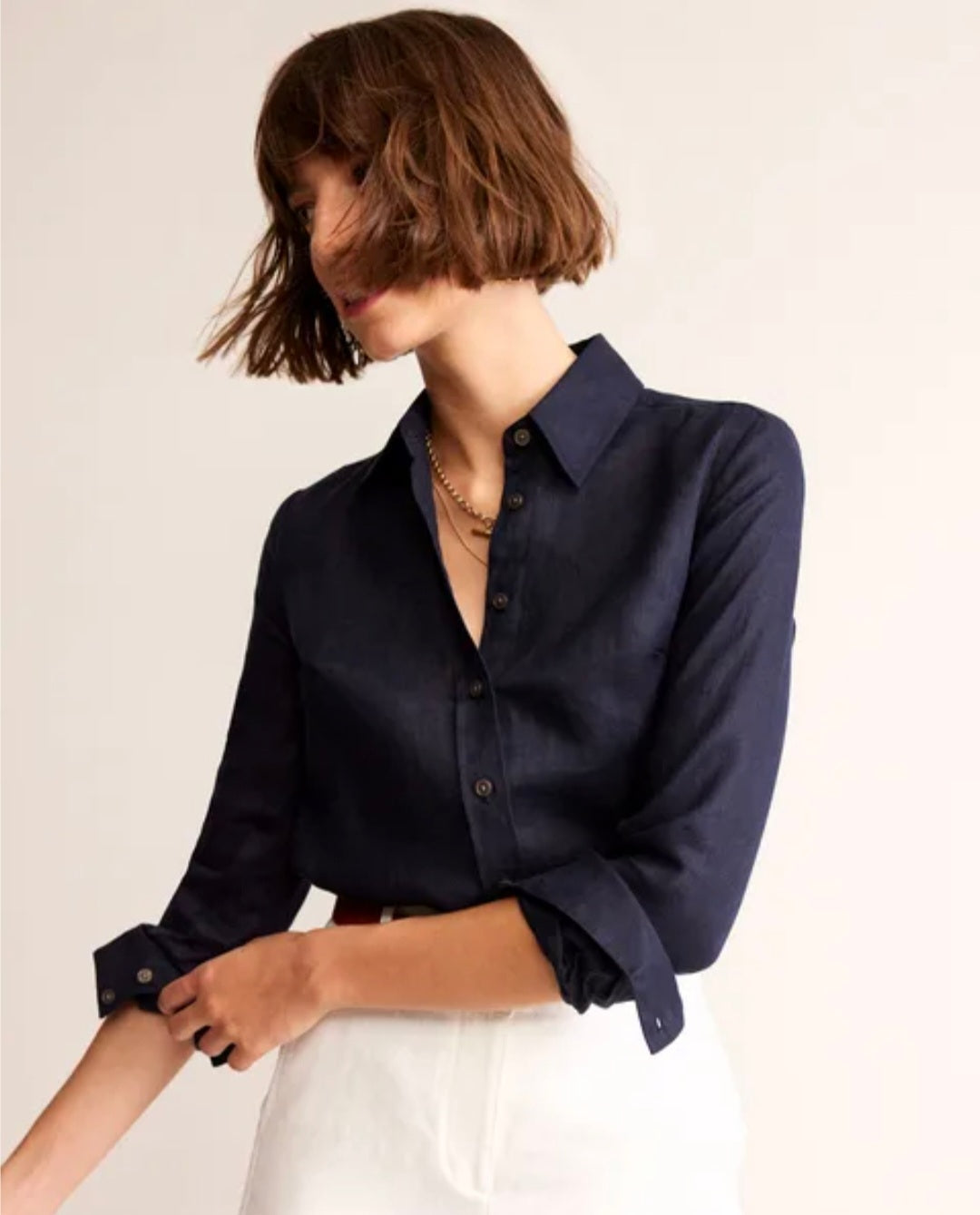Blue Linen Shirt-1