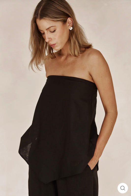 Black Crop Top - La Femme Boutique