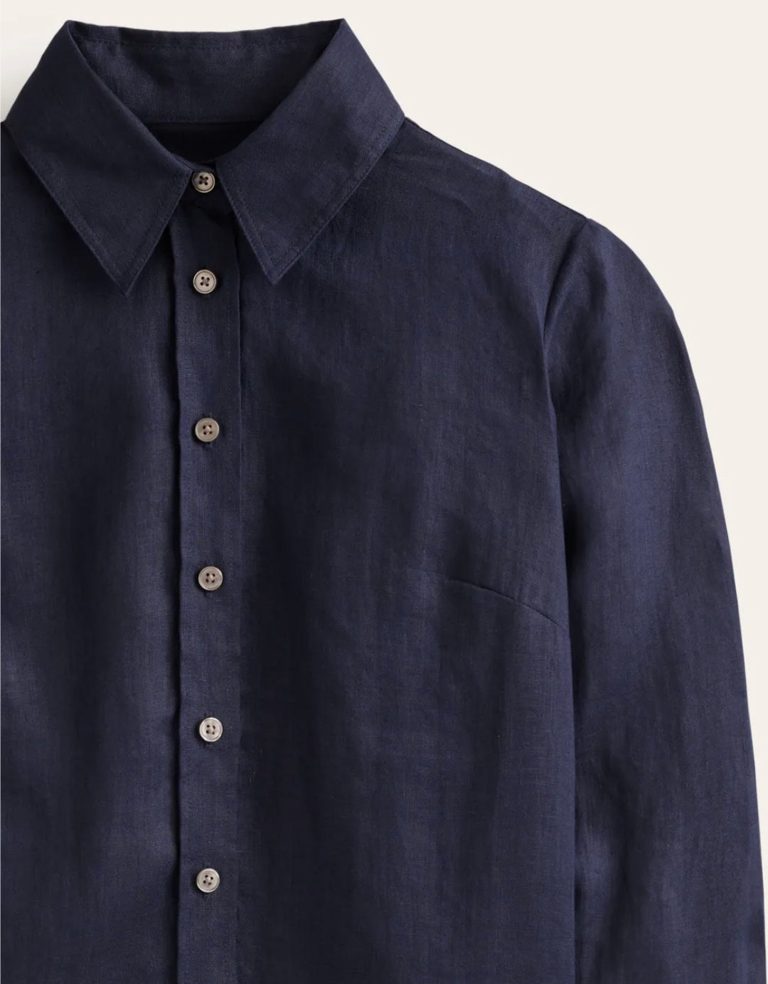 Blue Linen Shirt-4